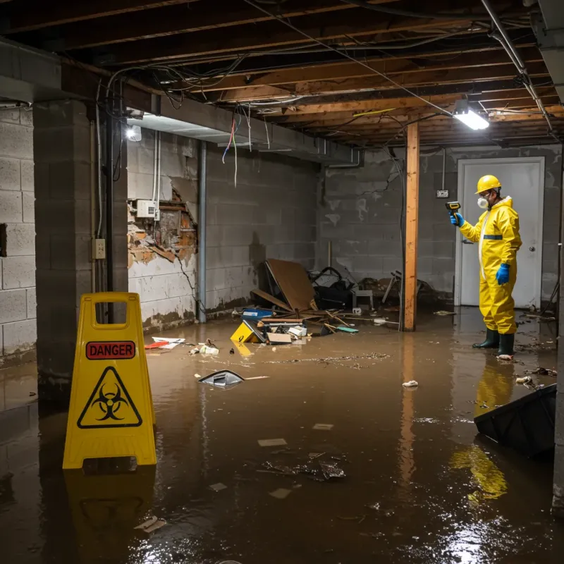 Flooded Basement Electrical Hazard in Waialua, HI Property